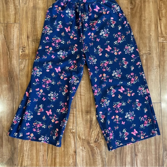 FOREVER ME Girls Floral Navy Jumper Sleeveless Elastic Waist Size 10 - Picture 6 of 8